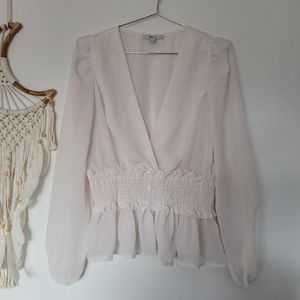 Sheer White Top from Blāshe